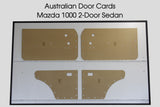 Door Cards Fits Mazda 1000 Sedan Quality Masonite x2
