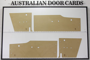 Ford Falcon XM, XP Coupe Door Cards Deluxe Hardtop, Futura Trim Panels