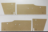 Door Cards Fits Ford Falcon XM XP Coupe Deluxe Hardtop Futura Quality Masonite x4