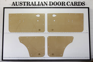 Door Cards Fits Mazda R100 1200 1300 Coupe & 2-Door Wagon Quality Masonite x4