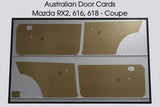 Door Cards Fits Mazda RX2 616 618 Coupe Capella Rotary Quality Masonite x4