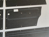 ABS Waterproof Door & Cargo Cards Fits Nissan MQ MK Patrol Manual Window x6