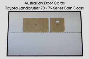 Toyota 70 Series Landcruiser Barn Door Blank Trim Panels Door Cards